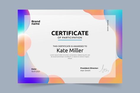 Modern Certificate Design Templates, Award Certificate Design Modern, Cool Certificate Design, Certificate Graphic Design, Diploma Design Certificate, Modern Certificate Design Ideas, Certificate Design Ideas, Certification Design, Modern Certificate Design