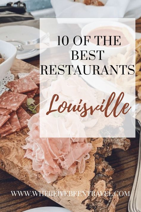 Jun 16, 2020 - Louisville is a great midwestern city with a booming food scene. Check out this list of ten of my favorite restaurants. #Louisville #Kentucky #LouisvilleRestaurants Louisville Kentucky Restaurants, Louisville Restaurants, Kentucky Food, Wine Inspiration, Southern Road Trips, Travel Restaurant, Kentucky Bourbon Trail, Kentucky Travel, North America Travel Destinations