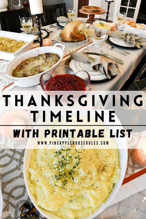 This Thanksgiving Timeline with Printable is a breakdown of the steps needed to prepare and cook your Thanksgiving Dinner! Everything from turkey to table! Thanksgiving Timeline | Thanksgiving Timeline Printable | Thanksgiving Timeline with Printable | Thanksgiving Dinner | Thanksgiving Recipes | Thanksgiving Timeline for Cooking | Timing Thanksgiving Dinner | Thanksgiving Meal Timing | Timing of Thanksgiving Dinner | Timing for Thanksgiving | Thanksgiving | Printable List Timing Thanksgiving Dinner, What Order To Cook Thanksgiving Dinner, How To Prepare For Thanksgiving Dinner, Timeline For Cooking Thanksgiving Dinner, How To Plan Thanksgiving Dinner, How To Time Thanksgiving Dinner, How To Cook Thanksgiving Dinner, Thanksgiving Food Prep Timeline, Thanksgiving Cheat Sheet