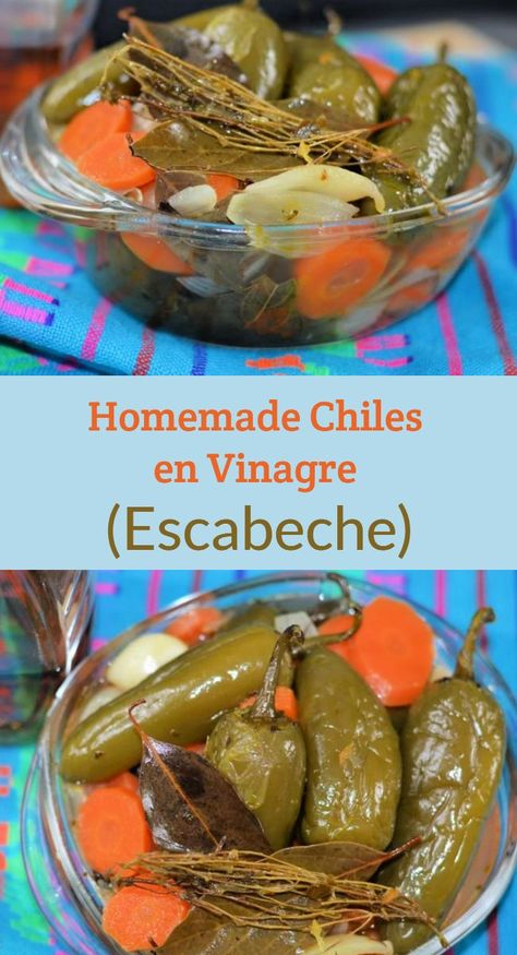 Belizean Escabeche Recipe, Mexican Escabeche Recipe, Mexican Relish, Mexican Pickled Vegetables, Authentic Mexican Beef, Pepper Ideas, Curtido Recipe, Recipes With Beef, Escabeche Recipe