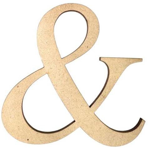 10" Tall MDF Letter & | 1/4" Thick | Krafty Supply Letters | Times | Wooden Letter Wooden Letter Crafts, Craft Letters, Ampersand Sign, Mdf Letters, Style Letters, Wood Letter, Fancy Letters, Church Crafts, Wooden Letter