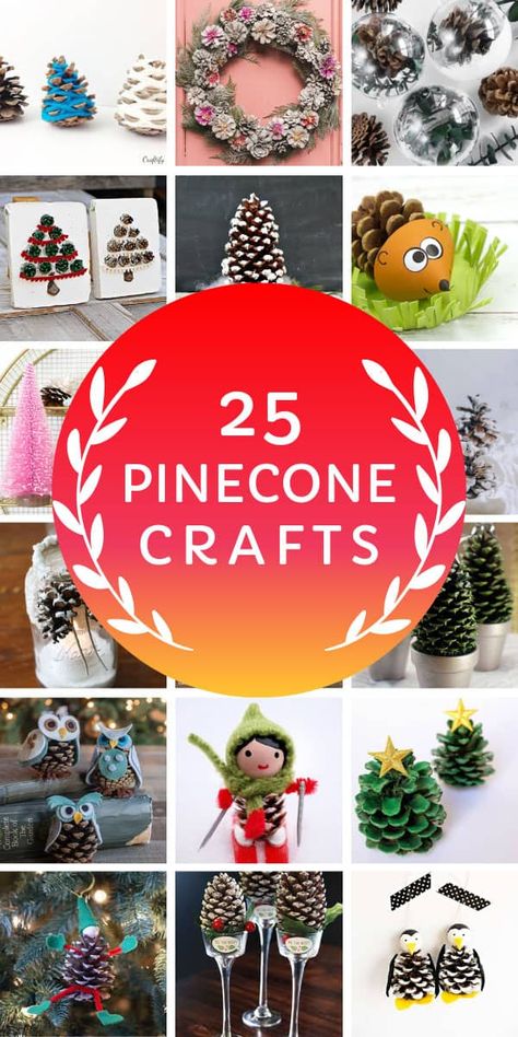 Christmas Pinecone Crafts, Christmas Decor Projects, Pinecone Projects, Xmas Crafts Kids, Crafts For Christmas, Pinecone Crafts Christmas, Pinecone Crafts, Pine Cone Christmas Tree, Cone Crafts