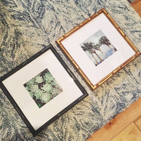 Beautiful Instagram "Mini" photos in our black bamboo Bali frame and our gold bamboo Mandalay frame. via @ChampagnePicnic Bamboo Frames Picture, Bamboo Mirror Frame, Hawaiian Picture Frame, Gold Bamboo Picture Frame, Frame Picture, Black Bamboo, Bamboo Wall, Bamboo Frame, Mini Photo