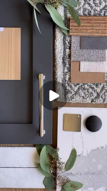 H. Bero Interiors | Interior Design | Furnishings on Instagram: "I can’t believe this will be our last #flatlayfriday of 2023!!! This was our most viewed #flatlay with over 1 MILLION VIEWS 🤯 Moody Masculine 🖤 Iron Ore, Rich Oak, Polished Nickel, Buttery Leather, Deep Suede…Enough said! Is this your jam?? 🙌🏼 Thank you for all the views, comments, support & follows this past year. You have giving me a new drive to create inspiration and beauty. Thank you for that!! I am so excited for a new year full of design and happiness ❤️ #flatlay #flatlaystyle #flatlayfriday #interiordesign #interiordesigner #moodboard #seattleinteriordesign #seattleinteriordesigner #moodyinteriors" Kitchen Mood Board Interior Design, Masculine Kitchen Ideas, Iron Ore Cabinets, Iron Ore Kitchen Cabinets, Seattle Interior Design, 1 Million Views, Mood Board Interior, Galley Kitchen Remodel, Painted Kitchen Cabinets Colors