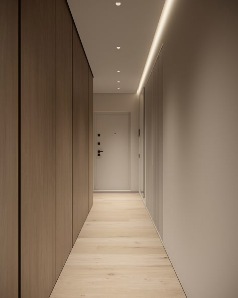 AS 70 :: Behance Corridor Lighting Design, Apartment Lighting, Hallway Corridor, Corridor Design, Narrow Hallway Decorating, Corridor Lighting, Home Hall Design, Home Lighting Design, Cove Lighting