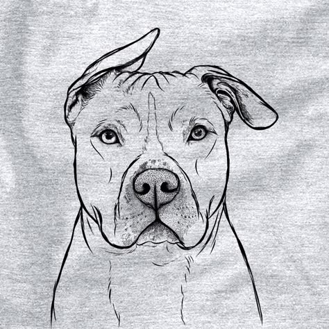 Pitbull Dog Sketch, Pitbull Sketch Drawings, Bully Dog Drawing, American Bully Tattoo Ideas, Pitbull Tattoo Stencil, Scachbook Idea, Staffy Tattoos Staffordshire Terriers, Pitbull Drawing Pencil, Pitbull Drawing Cartoon