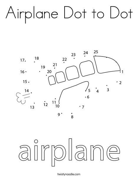 Airplane Dot to Dot Coloring Page - Twisty Noodle Air Transportation Preschool Worksheets, Airplane Kindergarten Worksheets, Kindergarten Airplane Activities, Air Transport Worksheets For Preschool, Airplane Worksheets For Kids, Airplane Preschool Activities, Airplane Worksheet, Air Transportation Activities, Air Transportation Preschool