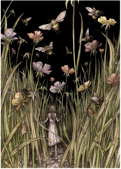 Adam Oehlers, Arte Peculiar, Magical Land, Art Et Illustration, Fairytale Art, Fairy Art, Wild Flower, Whimsical Art, Dark Art