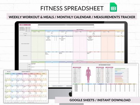 Workout Tracker Printable Workout Spreadsheet, Workouts Planner, Exercise Template, Gym Tracker, Workout Tracker Printable Free, Workout Tracker Printable, Weekly Fitness Planner, Tracker Printable Free, Free Wedding Planner Printables