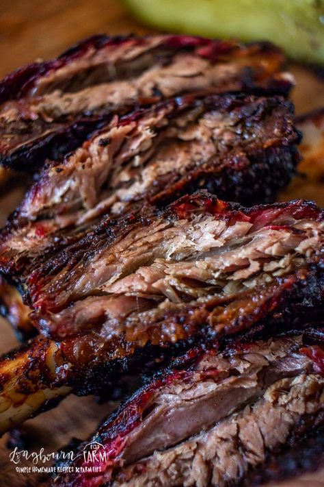 Traeger Meals, Smoked Beef Ribs Recipe, Smoked Beef Back Ribs, Grilled Beef Ribs, Smoked Beef Short Ribs, Smoked Dishes, Barbeque Pit, Ribs Recipes, Smoked Beef Ribs