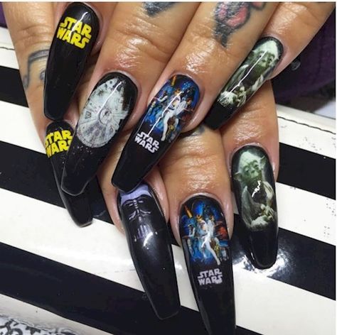 Star Wars Nails, Star Wars Hair, Gel Top Coat, Disney Nails, Sweet 16 Birthday, Dream Nails, Nail Decals, Non Toxic, My Wife