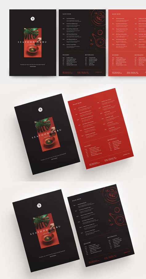 Restaurant Menu Covers, Food Menu Template, Menu Design Template, Food Menu Design, Restaurant Menu Design, Menu Template, Menu Restaurant, Menu Design, Restaurant Recipes