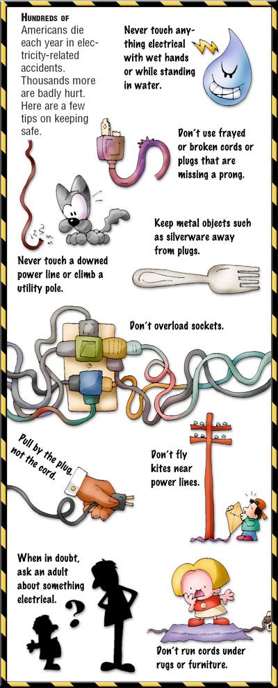 Teach your kids how to be safe with electricity. Do not let them find out for themselves... Safety Presentation Ideas, Safety Rules For Kids, Childhood Health, Health And Safety Poster, Home Safety Tips, Science Electricity, Safety Rules, Rules For Kids, Safety Posters