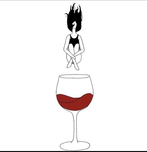 Sequence Art, Wine Glass Illustration, Wine Glass Tattoo, Atelier Ideas, My Little Paris, Card Tattoo Designs, Iphone Wallpaper Video, Procreate Ipad Art, Cartoon People