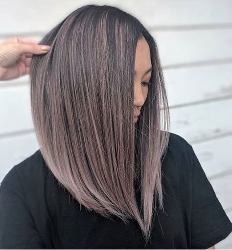 TheKriksters on Instagram: “Would you try this hair color? Tag your bestie to see that 💕 LINEN HAIR DYE CREAM! Link in BIO @thekriksters to get it! Our best seller…” Very Long Bob, Blending Gray Hair, Brown Hair Balayage, Brown Blonde Hair, Hair Color And Cut, Long Bob, Grunge Hair, Grey Hair, Hair Cut