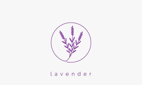 Lavender Icon, Lavender Graphic, Lavender Logo, Cotton Illustration, Graphic Design Concept, Circle Line, Logo Graphic Design, The Circle, Circle Design