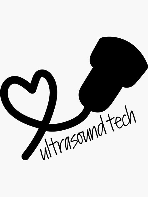 "Ultrasound Tech with Wand" Sticker by megnance27 | Redbubble Graduation Cap Designs Ultrasound Tech, Sonography Tattoo, Ultrasound Tech Quotes, Future Ultrasound Tech, Ultrasound Tech Pictures, Ultrasound Tech Black Women, Ultrasound Technician Aesthetic Pink, Ultrasound Tech Graduation Cap, Transducers Ultrasound