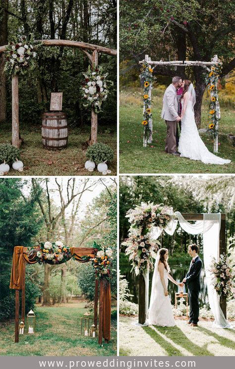 Country Wedding Arches, Rustic Wedding Arch, Diy Wedding Arbor, Simple Wedding Arch, Arch Wedding Backdrop, Wood Wedding Arches, Arches Wedding, Wedding Trellis, Bougainvillea Wedding