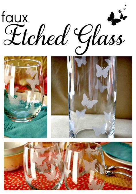 Etched Glass Ideas, Etching Glassware Diy, Glass Etching Diy, Glass Etching Patterns, Etching Diy, Glass Etching Projects, Etched Glassware, Glass Engraving, Altered Bottles