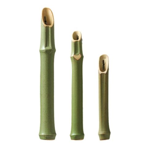 AU $24.53 12％ Off | 2 Size Japanese Ceramic Hydroponics Wall Vase Simulation Green Bamboo Flower Plant Pot Modern Home Decoration Bamboo Flower, Green Bamboo, Ring Holders, Wall Vase, Japanese Ceramics, Flower Plant, Hydroponics, Plant Pot, Potted Plants