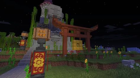 Minecraft Japanese Style, Lamp Minecraft, Japanese Minecraft Builds, Traditional Japanese Garden, Minecraft Japanese, Japanese Lamp, Viking House, Japanese Style Garden, Victorian Manor