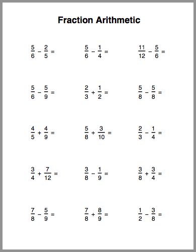 Fraction Arithmetic Mixed Fractions Worksheets, Fraction Addition, Unlike Fractions, Subtract Fractions, Math Fractions Worksheets, Addition Of Fractions, Mixed Fractions, Fraction Practice, Add And Subtract Fractions