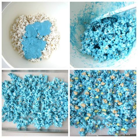 How To Make Blue Popcorn, Dory Just Keep Swimming, Finding Dory Birthday Party, Dory Birthday Party, Finding Dory Party, Finding Nemo Party, Finding Dory Birthday, Nemo Birthday Party, Dory Birthday