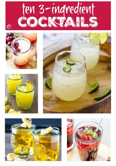 #3ingredientcocktails #vodka #simple #recipes #rum #whiskey #tequila 3 Ingredient Cocktails, Jar Drinks, Basic Cocktails, Mason Jar Drinks, Attitude Adjustment, Batch Cocktails, Boozy Drinks, Vodka Drinks, Cocktail Ingredients