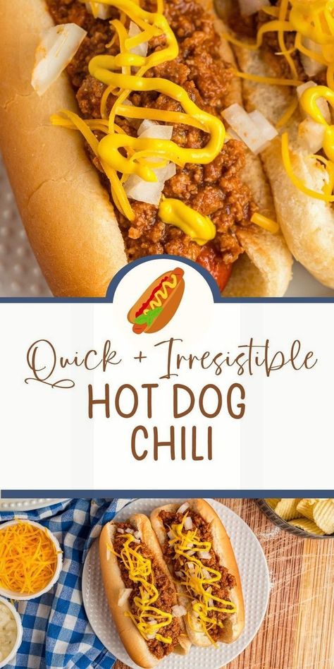 Discover the ultimate hot dog chili recipe that's both quick and delicious! Perfect for barbecues or a simple family meal, this chili is your new go-to topping. Best Hot Dog Chili Recipe, Easy Hot Dog Chili, Hot Dog Chili Recipe, Easy Chili Recipe Crockpot, Hotdog Chili Recipe, Hot Dog Toppings, Hot Dog Chili, Chili Recipe Crockpot, Easy Chili