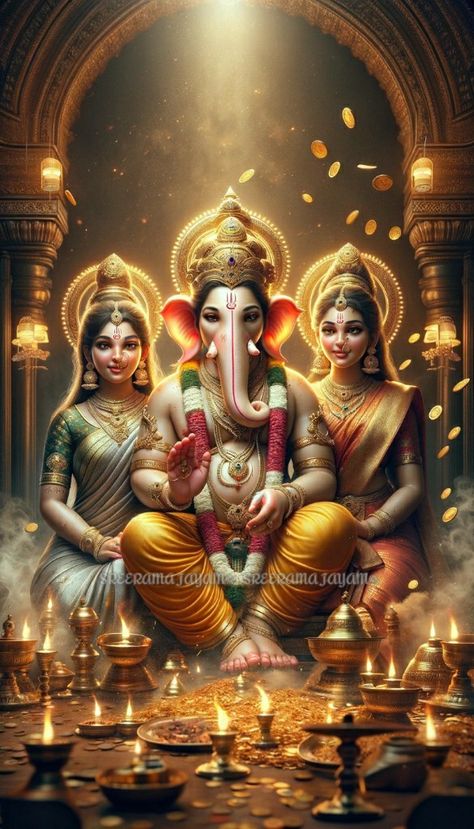 Laxmi Ganapathi Images, Ridhi Sidhi With Ganesh, Venkateswara Swamy Images Hd 1080 Wallpaper, Photos Of Ganesha, Ganpati Bappa Wallpapers, God Pics, Peacock Images, Ganpati Bappa Photo, Lucky Wallpaper