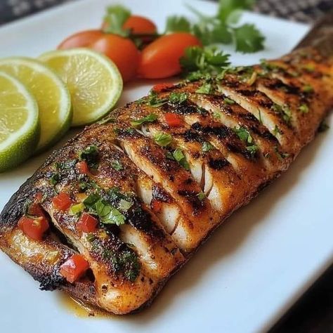 Grilled Trout Recipes, Salsa Chicken Bake, Chicken Broccoli Soup, Grilled Trout, Chicken Zucchini Casserole, Honey Lime Chicken, Trout Recipes, Martha Stewart Recipes, Grandmas Recipes