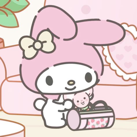 Aesthetic My Melody Pfp, Melody Pfp Cute, Sanrio Icons My Melody, Kawaii My Melody Pfp, My Melody Pinterest Icon, My Melody Wallpaper, Soft Pink Theme, Kitty Images, Hello Kitty Themes