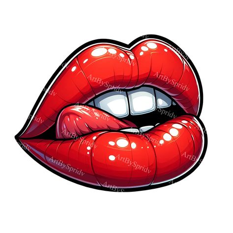 Pink Lips Art, Love Clip, Lips Art Print, Dripping Lips, Mug Tumbler, Clipart Design, Lip Art, Digital Clip Art, Red Lips