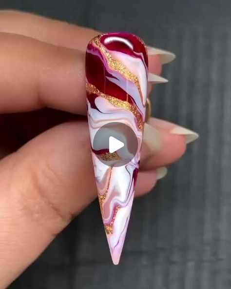 Fuschia Nails Design, Fuschia Nails, Holo Nails, Nail Time, Music Song, Fancy Nails, Nail Art Tutorial, Creative Nails, Copyright Infringement