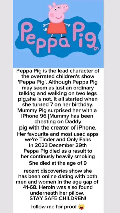 Peppa Pig Memes, Pig Facts, Peppa Pig Funny, Pig Character, Pepa Pig, Carpet Outfits, Laughter Quotes, Funny Cartoons Jokes, Funny Pix