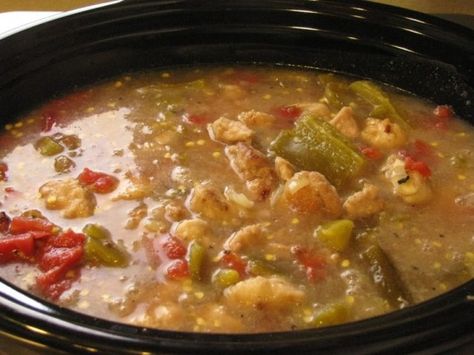 This recipe comes from Southern Colorado and I have been making it for over 20 years. It is my favorite thing to cook and eat. If you like hot and spicy Mexican food, this is a recipe for you! I made it for our friends and it has become a hit here in Corpus Christi, Texas! The great thing is you can also make it hotter or milder, depending on your taste! In Pueblo, Colorado, we served it over burritos, or enchilada's. My personal favorite way to eat Green Chile (especially on a cold day) is by p Pork Green Chili Recipe Colorado, Crock Pot Green Chili, Colorado Green Chili Recipes, Green Chili Sauce Recipe, Pork Green Chili, Green Chili Stew, Green Chili Pork, Green Chile Stew, Green Chile Recipes