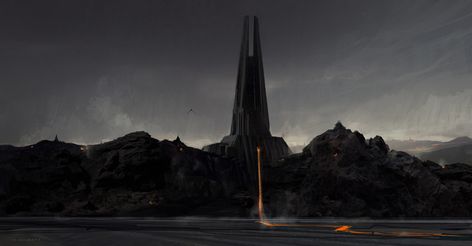 VADERS CASTLE by skybolt on DeviantArt Darth Vader Castle, Sith Aesthetic, Rogue One Star Wars, Castle Tattoo, Star Wars Planets, Star Wars Background, Star Wars Sith, Concept Art World, Star Wars Concept Art