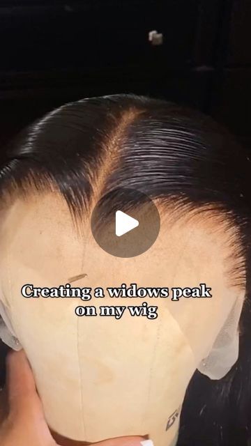 Keswigs on Instagram: "Quick and easy way to create a widow peak🔥😍 Where are my widow peak girlies🙋‍♀️  ✅Follow @keswigs for more wig tips sharing  #keswigs #kes #wigtutorial #wigstyling #wigs #wiginstall #wigunit #wigforsale #wigforblackwomen #hairgoals #clean #wigtool #wigpart #widowpeak #midpart" Windows Peak Hairstyles Women, Widow Peak Hairstyles Women, Widow's Peak Hairstyles Women, Widows Peak Hairstyles, Wig Tips, Widows Peak, Widow's Peak, Hairstyles Women, Wigs For Sale