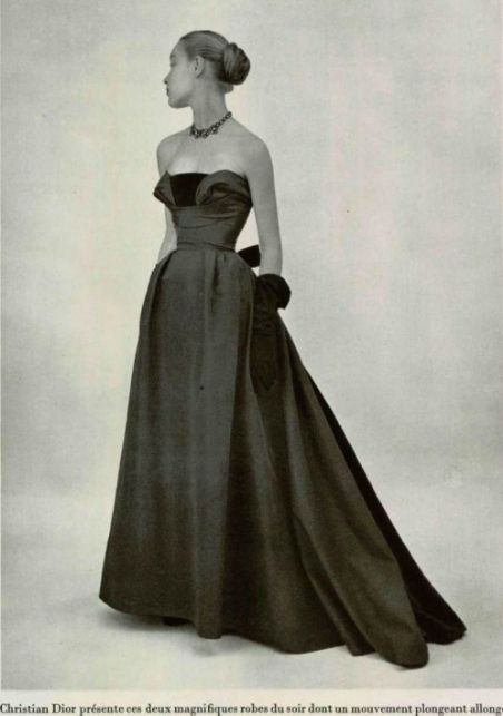 1951 Christian Dior Paquin Fashion, Dior New Look, Dior Gown, Vintage Hollywood Glamour, Dior Collection, Dior Dress, Look Retro, Fashion 1950s, Dior Fashion