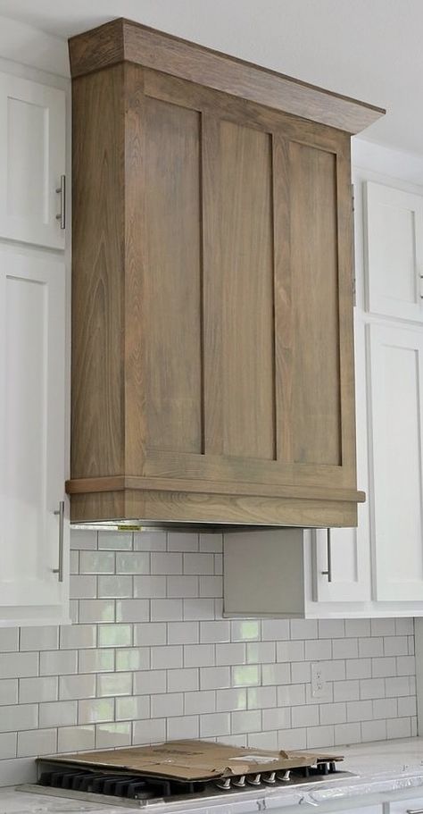 Craftsman Hood Vent, Stove Hoods Ideas Oven Range Wood, Custom Wood Range Hood, Stained Wood Range Hood, 48” Range Hood, Kitchen Vent Hood Ideas Wood, Wood Vent Hoods Kitchen, Wooden Hood Vent Cover, Wooden Range Hood Ideas