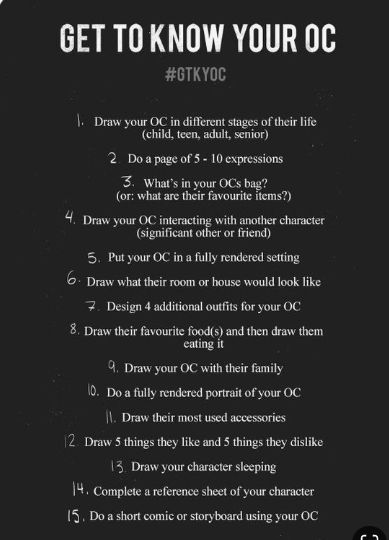 I'm totally going to do this!!! Get To Know Your Oc, Oc Drawing Ideas, Oc Lore, Art Journal Challenge, Character Prompts, Oc Drawing, Art Style Challenge, Drawing Ideas List, Writing Dialogue Prompts