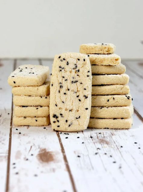 Tahini Shortbread Cookies - Baking Sense® Tahini Shortbread, Tahini Recipes, Savory Cookies, Ramadan Table, Joy Of Baking, Sesame Paste, Arabic Desserts, Arabic Dessert, Middle Eastern Desserts