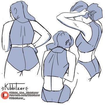 Tying Up Hair Reference, Manga Anatomy, Back Reference, Pose Gesture, Reference Study, Back Drawing, Back Pose, Human Anatomy Drawing, Anatomy Sketches