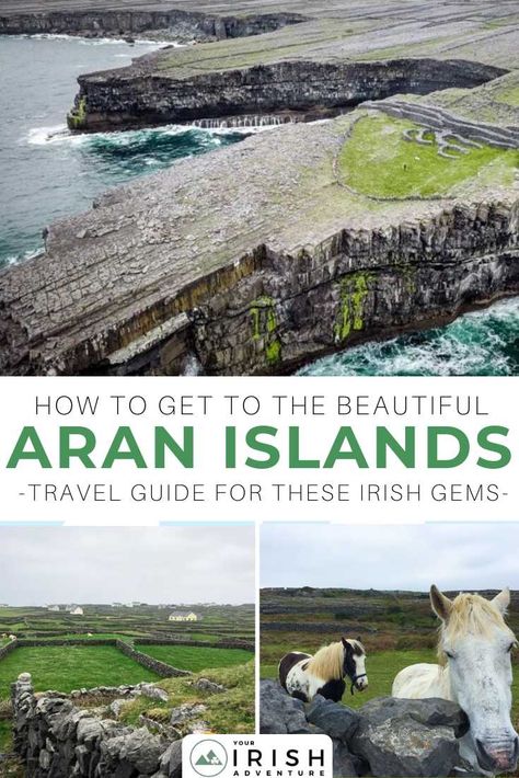 The mysterious Aran Islands are far off the beaten track for Ireland, and in this guide we show you exactly how to get there! Visit one of Ireland’s most stunning destinations, a place with an Old World feel where locals speak! This is the only guide you need! | #Ireland #AranIslands #VisitIreland Roscommon Ireland, Ireland Islands, Ireland 2023, Howth Ireland, West Ireland, Aran Islands Ireland, Killarney Ireland, Ireland Road Trip, Ireland Tours