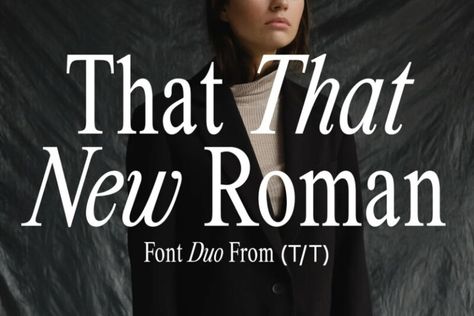 That That New Roman is a stunning upper and lowercase text serif that works beautifully for branding projects and especially body text. It is condensed and refined to work for body copy and headlines. It hits all the right notes of nostalgia and retro vibes while remaining contemporary. The condensed nature of this font makes […] Get your free download of the That That New Roman Font now at Free Font Download! Png Website, Free Retro Fonts, Business Typography, Fonts For Business, New Roman Font, Modern Fonts Free, Business Elegant, Roman Fonts, Fonts Ideas