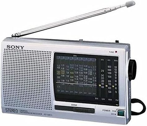 Sony 12 Bands World Bands Receiver Radio Sony Radio, Shortwave Receiver, Sony Design, Sw Radio, Music And The Brain, Pocket Radio, World Radio, Shortwave Radio, Digital Radio