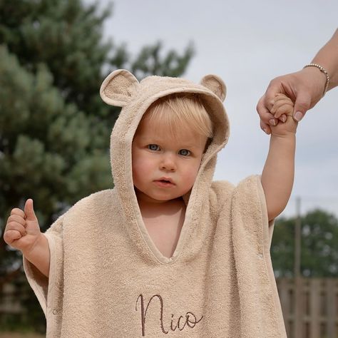 Poncho Towel, Just B, Hooded Baby Towel, After Bath, Hooded Poncho, Bear Ears, Our Baby, Hooded Towel, Relaxing Day