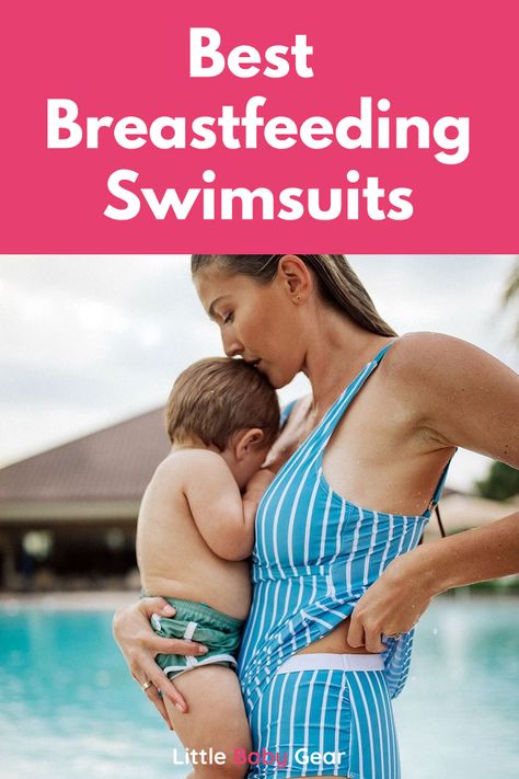 Postpartum Bathing Suit, Breastfeeding Outfits Summer, Postpartum Bathing Suits, Breastfeeding Outfits, Nursing Mom Fashion, Nursing Clothes Breastfeeding, Swimwear Looks, Bandeau Swimsuit Top, Nursing Clothing