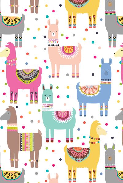 Fabrics Wallpaper, Posca Art, Llama Drama, Book Paper, Design Textile, Kids Art Prints, Tumblr Wallpaper, Greetings Cards, Vector Pattern