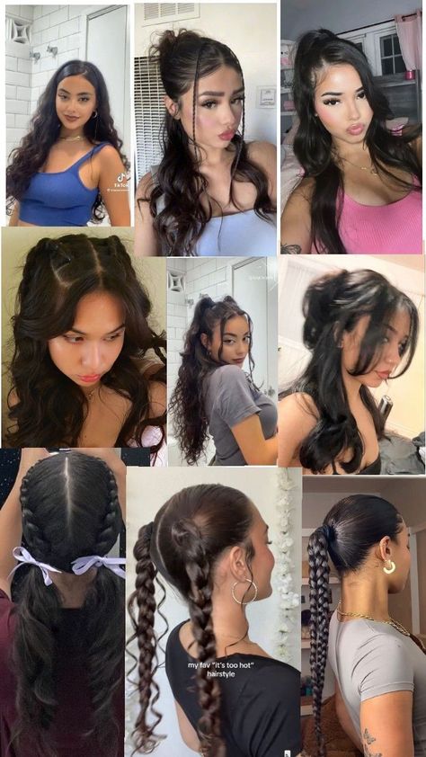 Quick Curly Hairstyles, Latina Hair, Hairstyle Examples, Easy Hairstyles For Thick Hair, Hair Inspiration Long, Hairstyles For Layered Hair, Curly Hair Styles Easy, Hairdos For Curly Hair, Hairstyle Inspo